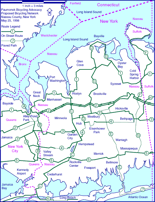 Nassau County Bus Routes Map